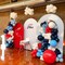 Airplane Balloon Garland Arch Kit 147pcs Navy Blue Red and Blue white Balloons